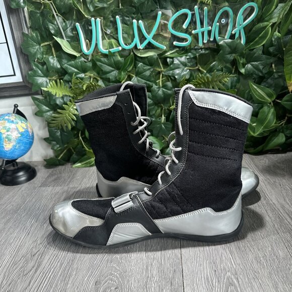 Ringside Apex Elite Shoe12 Hi-Top Low Top Boxing Shoes Boots - Black Size 13 - Picture 9 of 9